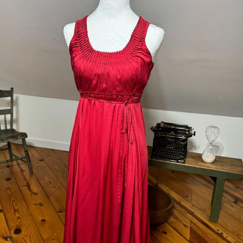 Elie Tahari Ruby Red Silk Dress size small